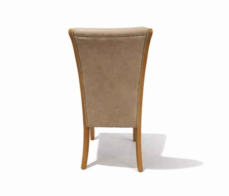 Image 7 for New Model 1+4 Seater Marble Dining Set with Rubber Wood and Leather (KORA OTD)