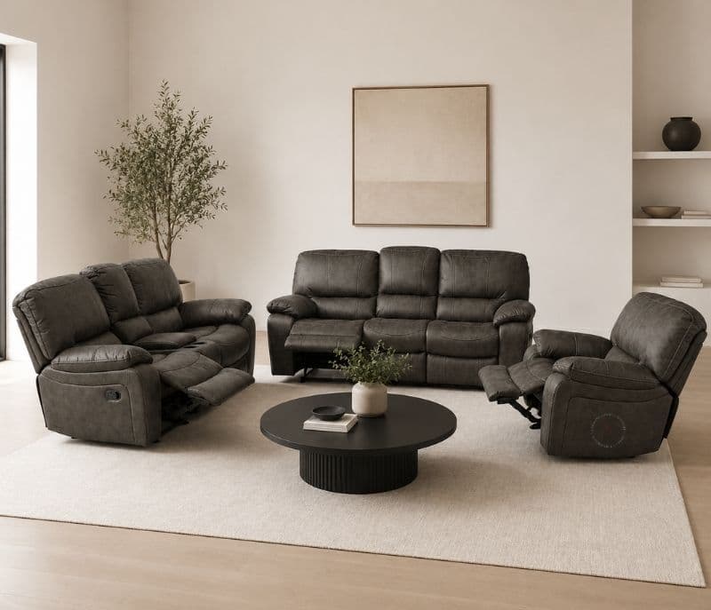 X8625M 3 Seater Manual Recliner 2 Seater Manual Recliner With Rocking With Console 1 Seater Manual Recliner With Rocking (BSK)