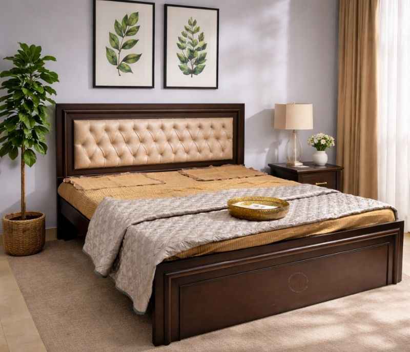 Beading Cot King Size With Storage (SKN)