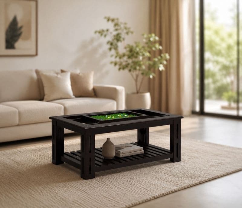 Girona Center Table Solid Rubber Wood (ZAM) (OWD)