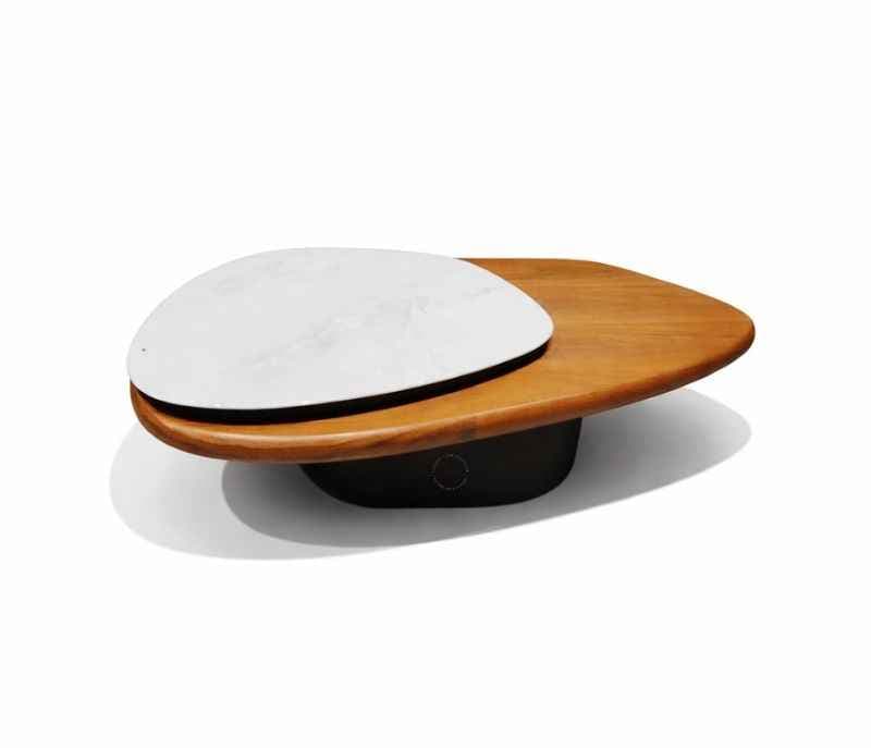 Image 2 for C1075 Centre Table Rotable Marble Top With EN Base (HYD)