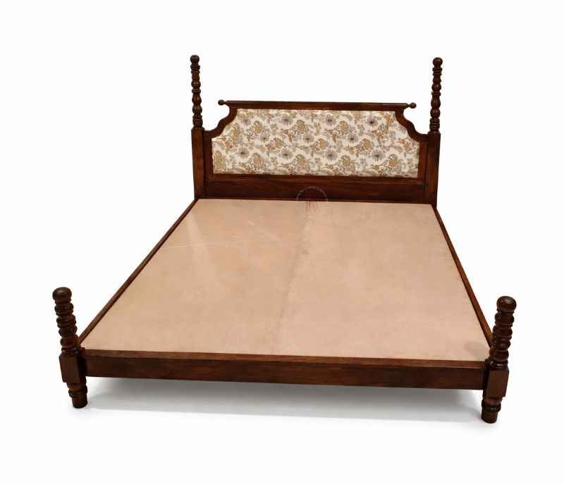 Image 5 for Kally Queen Size  Bed Without Storage Solid Sheesham Wood (EC)