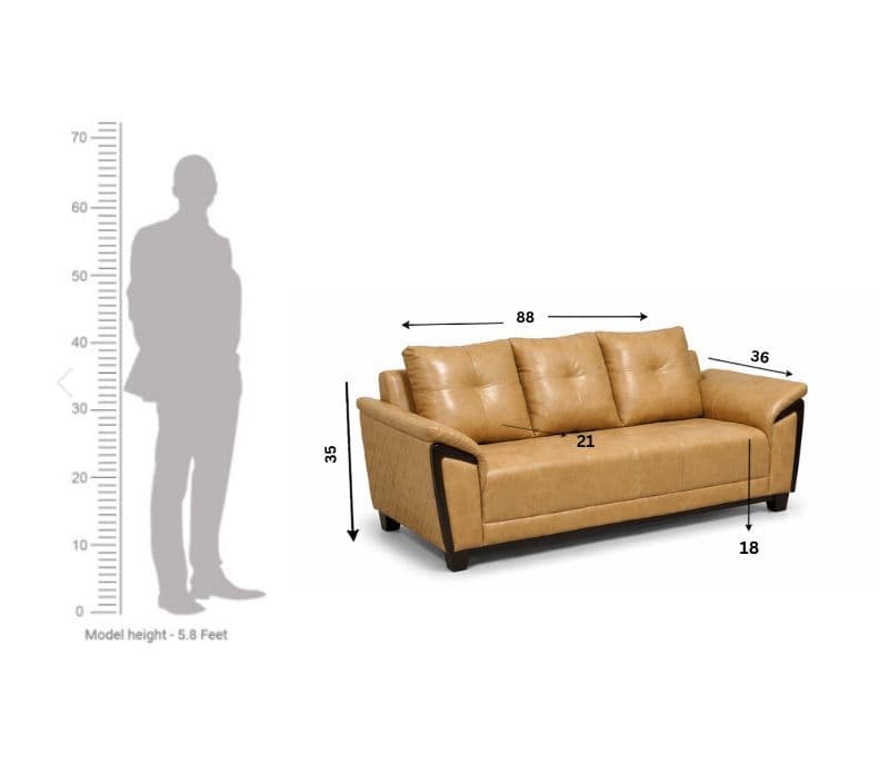 Image 3 for Audi Sofa 3+2+2 Seater PU Leather Fabric (WH OTD)