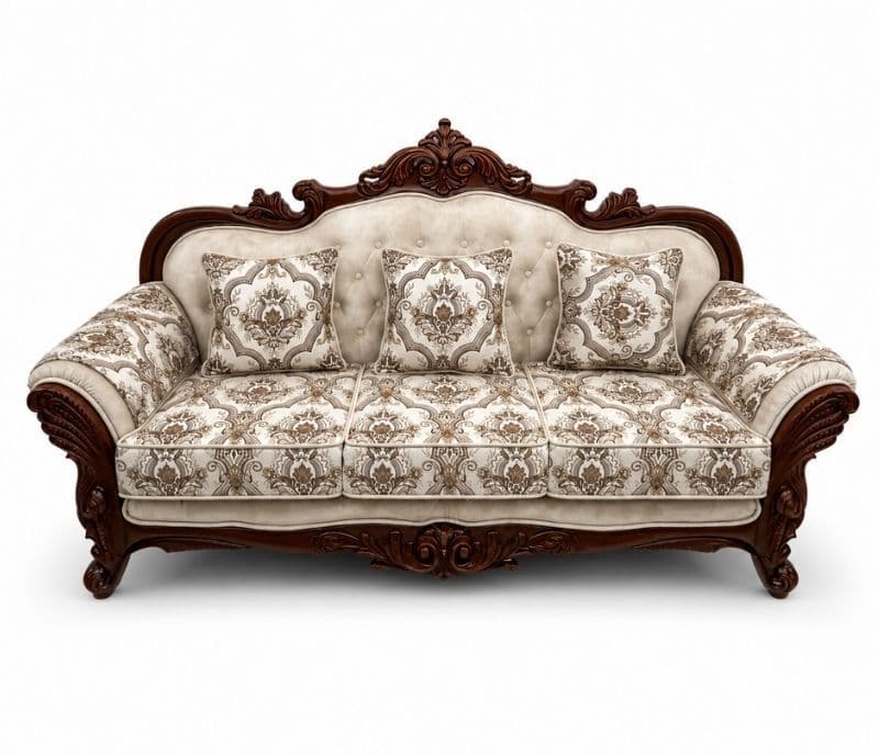 Image 8 for Carving Haritage Sofa Set 3+2+2+CT Seater (OWD)