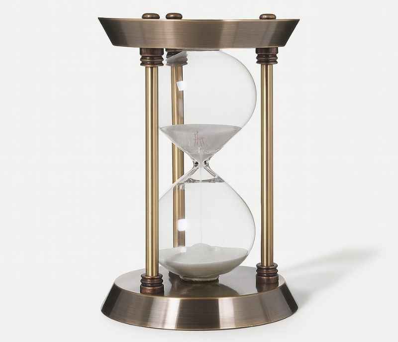 Image 2 for Z-RA-160 Vintage Glass Hourglass Timer,Sand Clock Sandglass,Empty Self-Loading Sand Determines