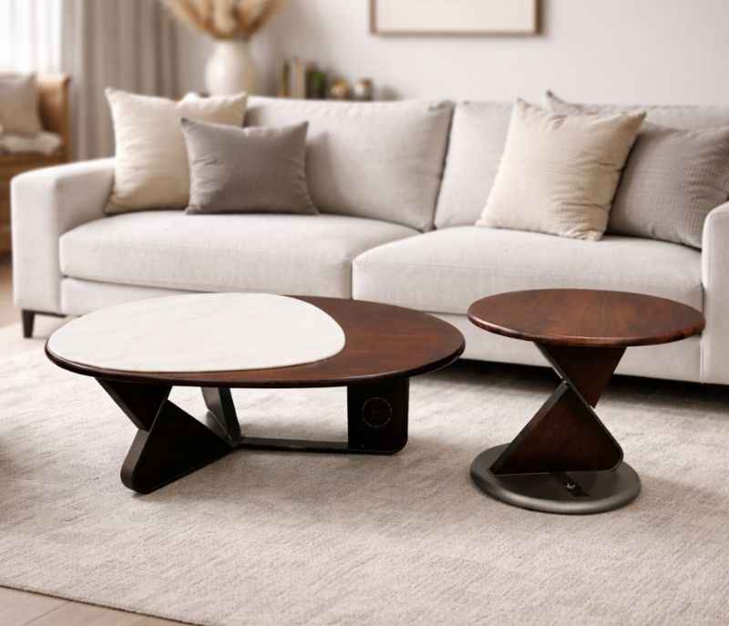 619 Center Table Plus Corner Table (HYD)