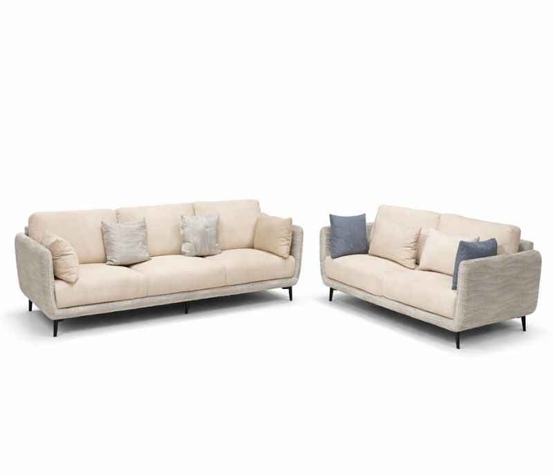 Image 3 for Portsmouth Sofa 3+2 Seater Linen Cotton Fabric (BWD)
