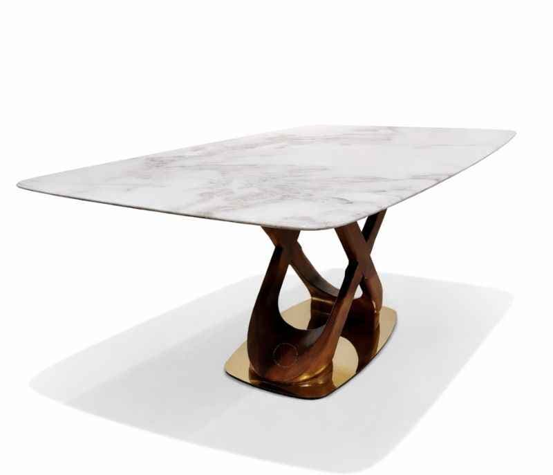 Image 8 for B09/2053/8036 Marble Top 1+6 Dining Set (HYD)
