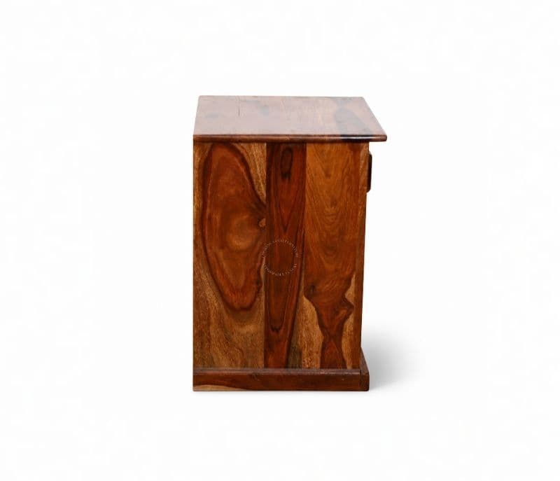 Image 7 for Nivaar Bed Side Table Solid Sheesham Wood Honey Finish (SCV _PKU)