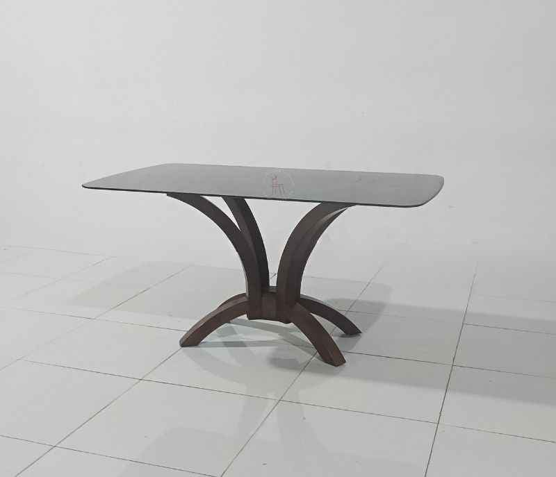 Image 6 for Megan-DC Dining Chair+Rock-1500-DT-Wedge Table Base + Glass (EC OTD)