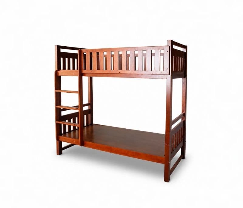 Image 10 for The Cozy-Climb Bunker Bed In Solid Mahogany Wood (WH)(BWD)(BTM)(EC)
