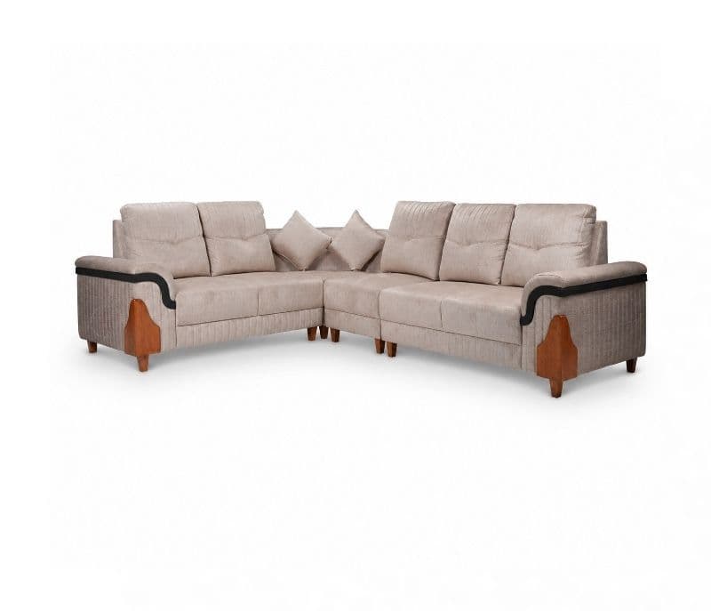 Image 2 for Oliver L-Shape Sofa Solid Neem Wood (ZAM) (OWD)