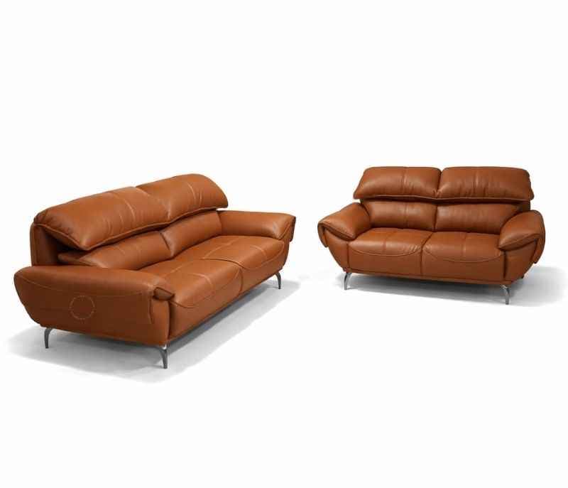 F1 3+2 Seater Micro Suede With Neem Wood Metal Legs (EC)(WH)