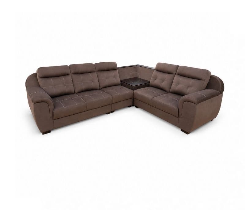 Image 2 for Zenhit L-Shape Sofa Solid Neem Wood (ZAM) (OWD)