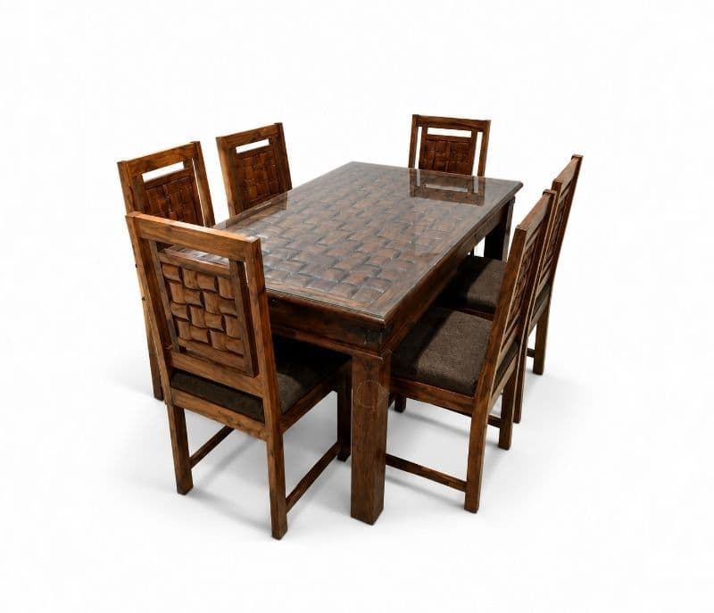 Image 3 for Nivaar Solid Sheesham Wood Dining Set (SCV_PKU)