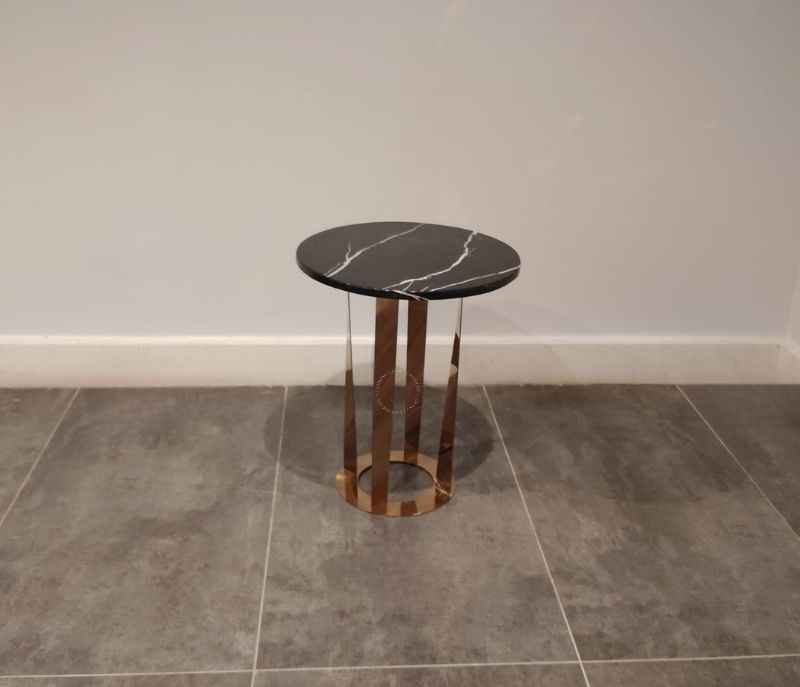 Image 4 for E-230 Corner Table Marble Top (HYD OTD)