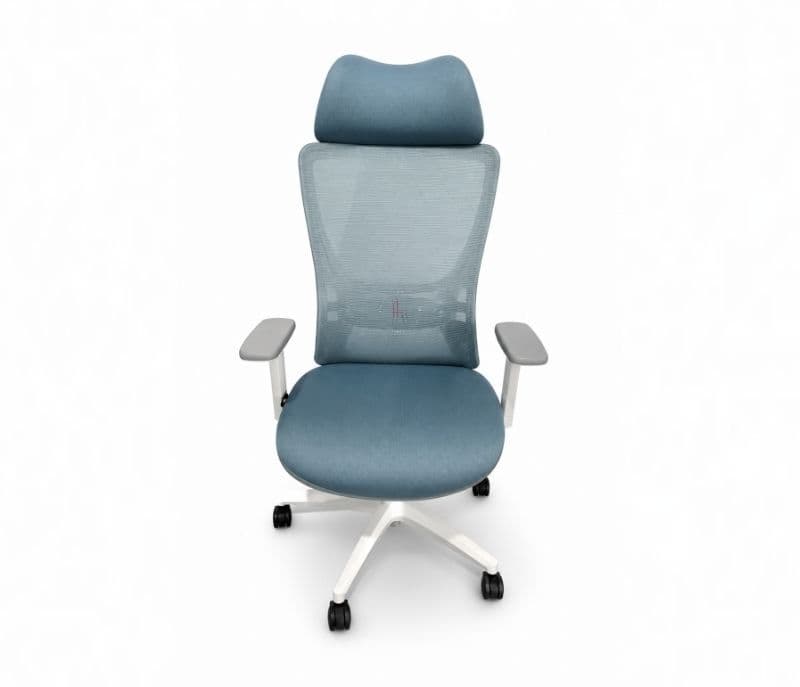 Image 2 for Camry HB White And Grey Special Office Chair (PM)
