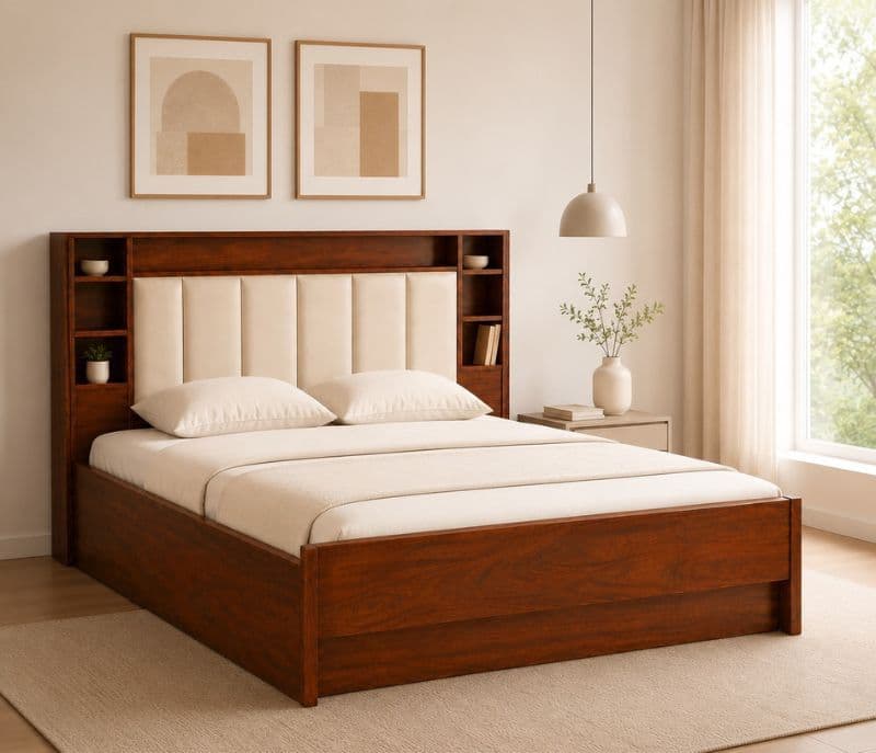 Image 1 for Elance King Full Lifton Bed Engineered Wood Bed With Hydraulic Storage(WI)