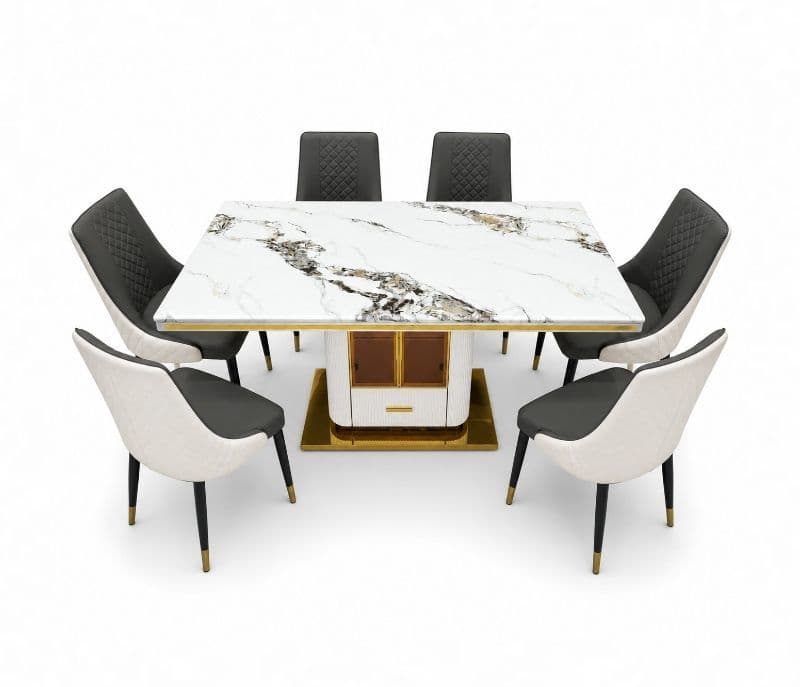 Image 2 for Imported Dining Set-C604-3995-1 Table/Y10 Chair (EC)