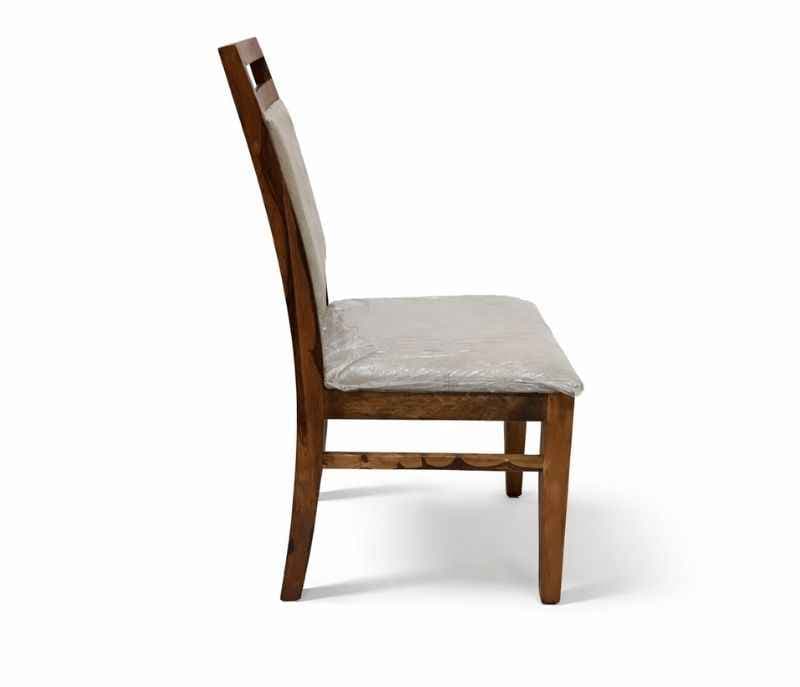 Image 3 for UL Scholar Solid Sheesham Wood Dining Chair with Premium Fabric Upholstery