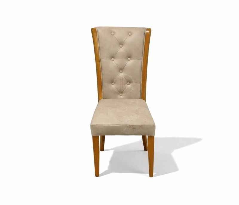 Image 6 for New Model 1+4 Seater Marble Dining Set with Rubber Wood and Leather (KORA OTD)