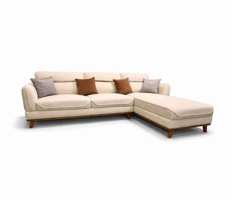 Image 4 for Boxter Sofa 3+L Seater Velvet Suede Fabric (EC)(HYD)(KORA)