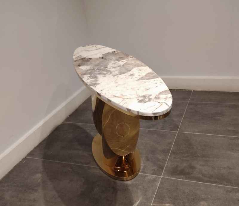 Image 2 for X-06 Console Table Marble Top(HYD OTD)