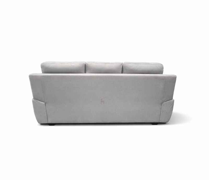 Image 6 for Atlas Comfort Sofa 3+2+1 Seater Velvet Suede Fabric  (Light Grey)