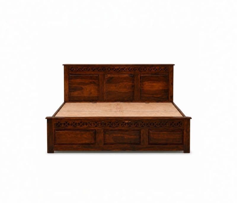 Image 6 for Rudolf King Size  Box strorage Shesham Wood Storage  Premium Solid Sheesham Wood Honey Finish (WF)(EC)