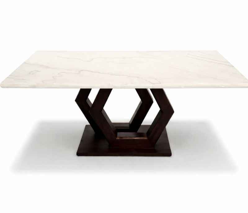 Image 11 for D/Set 6+1 DT- Axon/DC-370/ 1+6 Seater With Splesh Marble Top (size - 6×3) & Leatherette Dining Set (CP OTD)