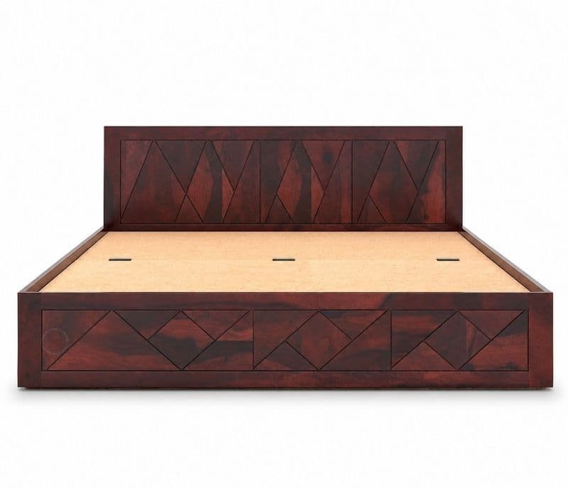 Image 2 for Haven Full Lifton Sheesham Wood Bed With Hydraulic Storage(WI)