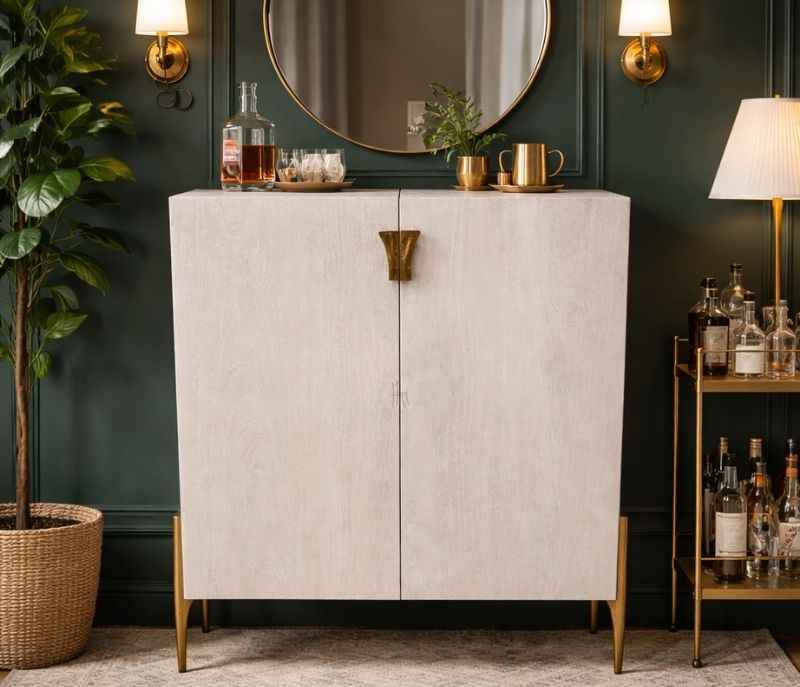 Bar cabinate Solid Rubber Wood (KORA OTD)