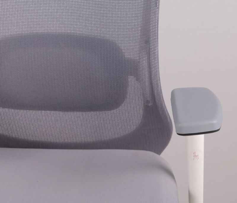 Image 7 for Hawk HB Grey White  Ergonomic High-Back Mesh Office Chair  Adjustable Height  Revolving Study Work from Home Chair Computer Desk Chair  Back Lumbar Support  Ergonomic Chair  Tilting  Arm Support