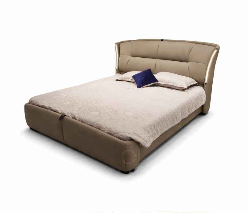 Image 5 for 2528 King Size Without Storage Pine Wood Frames With Leather Upholstery (HYD)