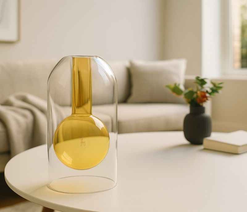 VM-16 Double Layer Clear Aromatherapy Empty Glass Fragrance Reed Diffuser Bottle 50ml 100ml for Luxury Home Essential Oil