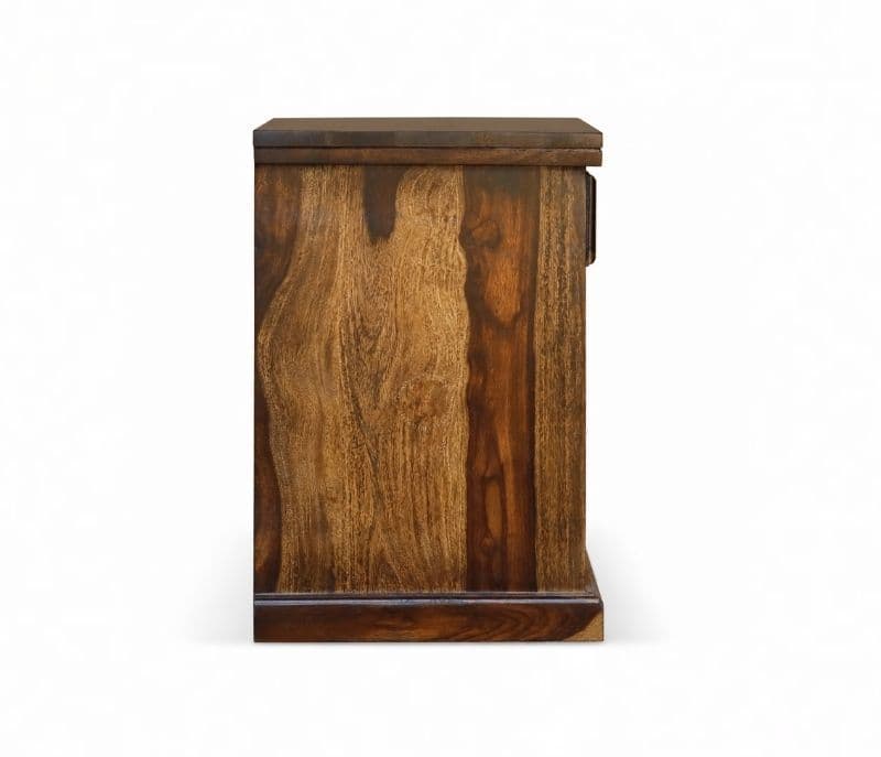Image 4 for Tile Bed Side Table  Solid Sheesham Wood Honey Finish (SCV _PKU)