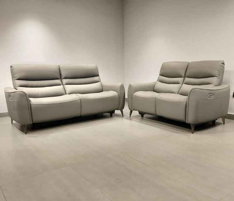 6655 Electric Recliner 3+2 Leather Half (CP)