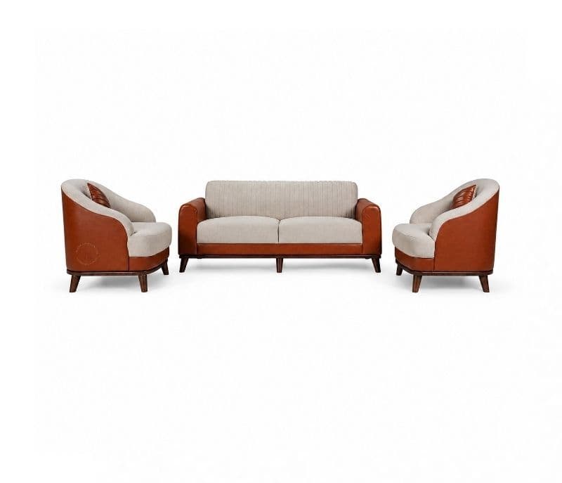 Image 2 for Tyler Sofa 3+1+1 Seater Solid Neem Wood (ZAM) (OWD)