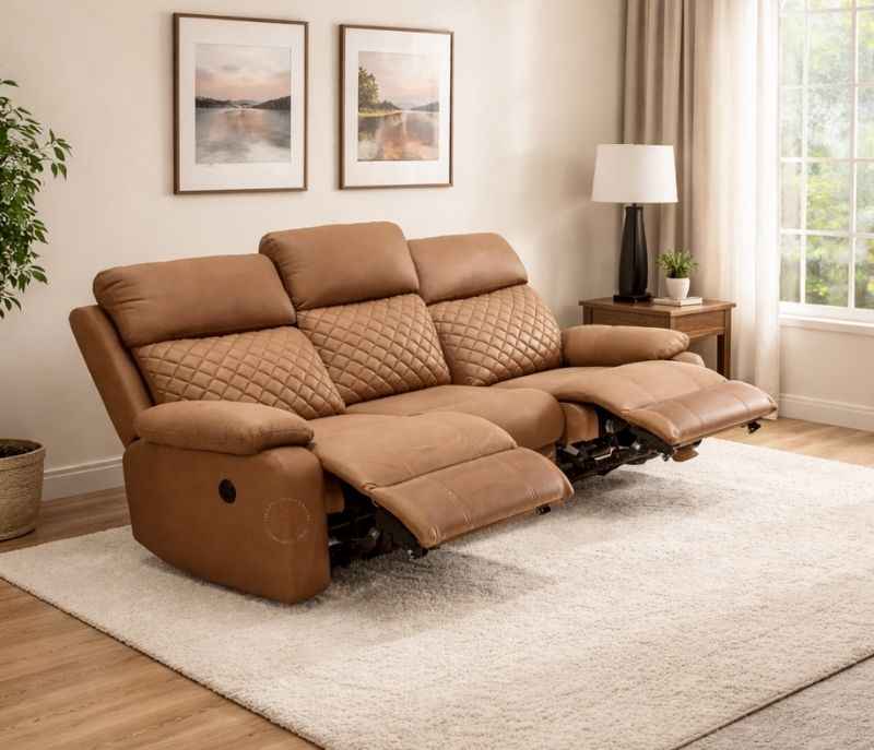 New-R20-H-Sofa-3MR 3 Seater Motorised Recliner (WH)