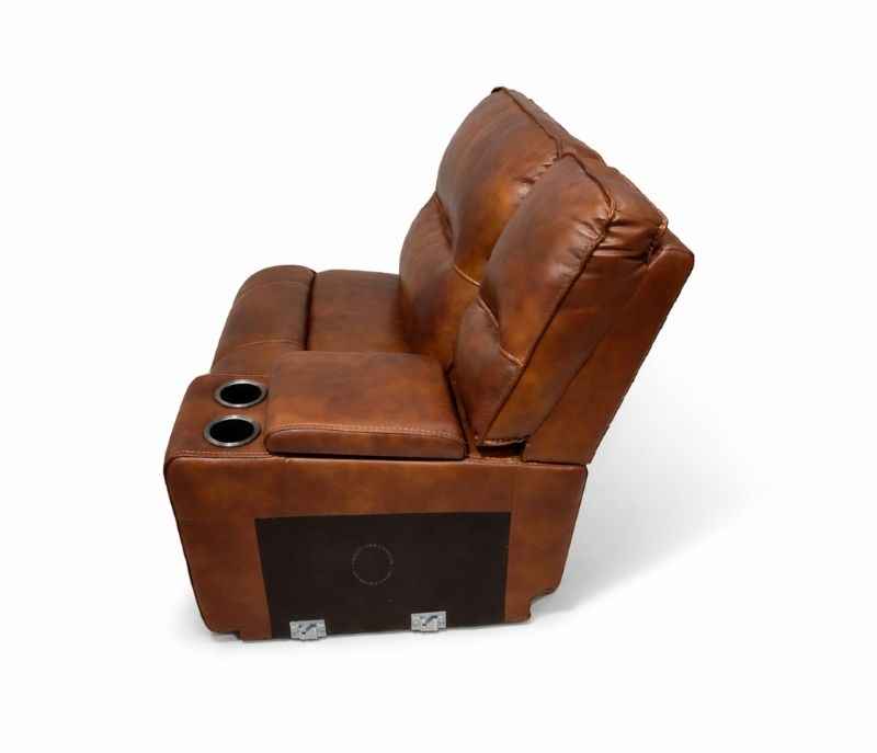 Image 19 for UX-Series 7004 Modern 3+2+1 Leather Sofa Set with Archtectural Metal Base (EC)