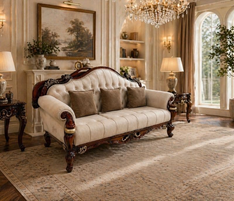 Image 6 for Cairo Carving Sofa Set 3+2+2+CT (RCH SF) (RIC) (OWD)