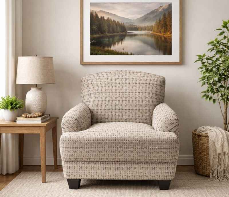 Athens Beach Wood Sobha Blue Chair Single Seater (HYD OTD)