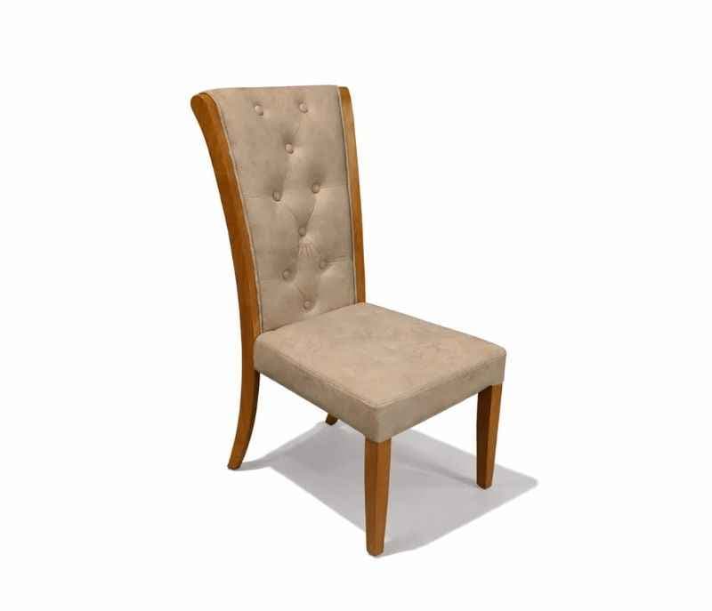 Image 5 for New Model 1+4 Seater Marble Dining Set with Rubber Wood and Leather (KORA OTD)