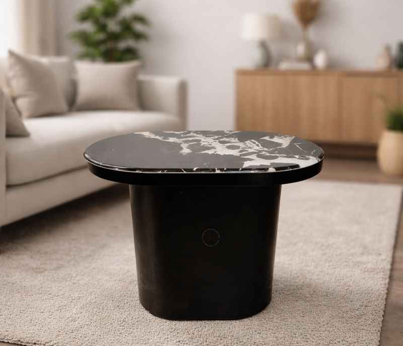 CJ 280 Small Marble Top Wooden Base (HYD)