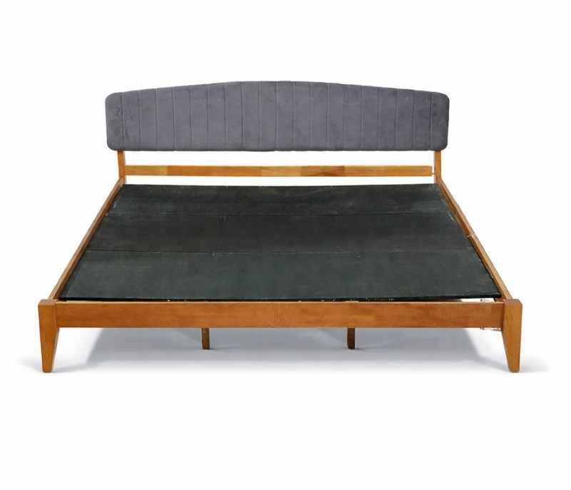 Image 4 for 602000117- Estre Mexican Prickly Rubber Wood King Size Bed Fabric Upholstered Headboard Elvis (WH OTD)