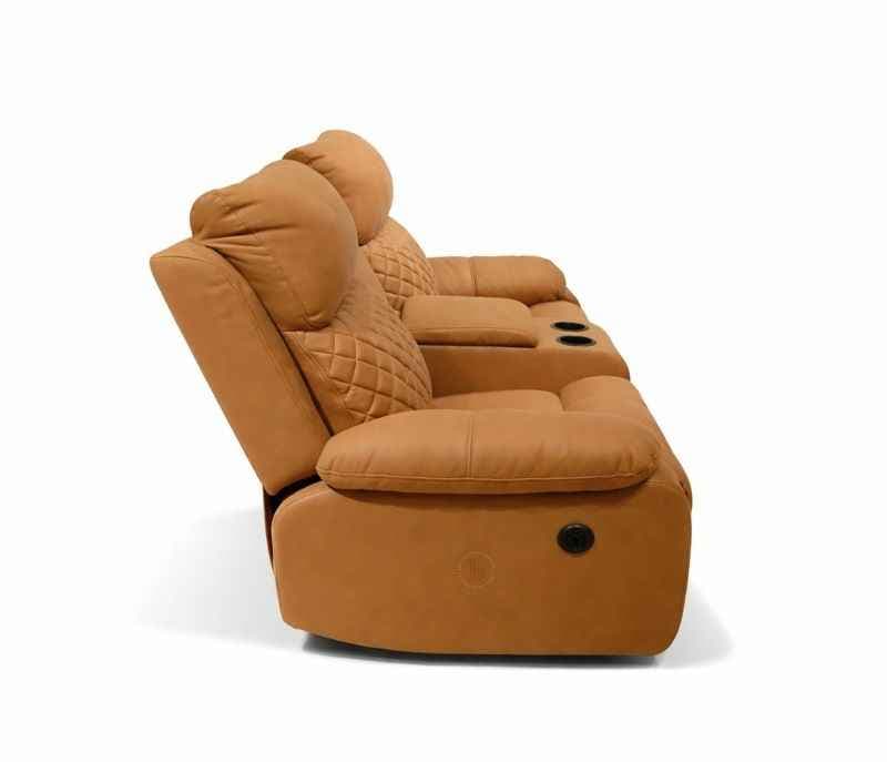 Image 11 for R20 3+2 Recliner Motor With Console (Suede, Brown) (BWD OTD)