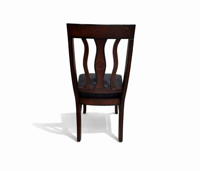 Image 8 for E 6 Seater Teak Wood Dining Set with Premium Fabric Upholstery (BSK)