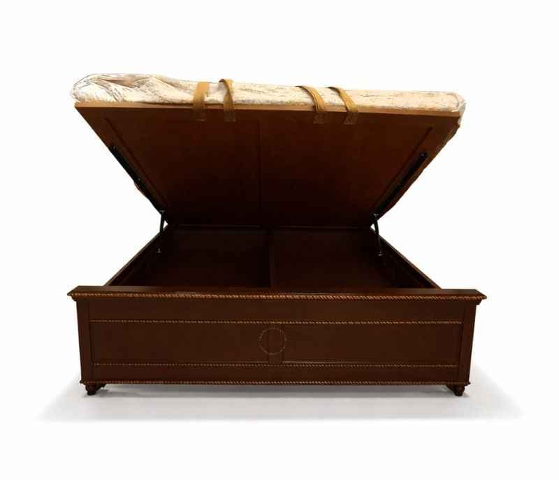 Image 10 for Chestnut King Sized Bed with Hydraulic Bed Box (WF)