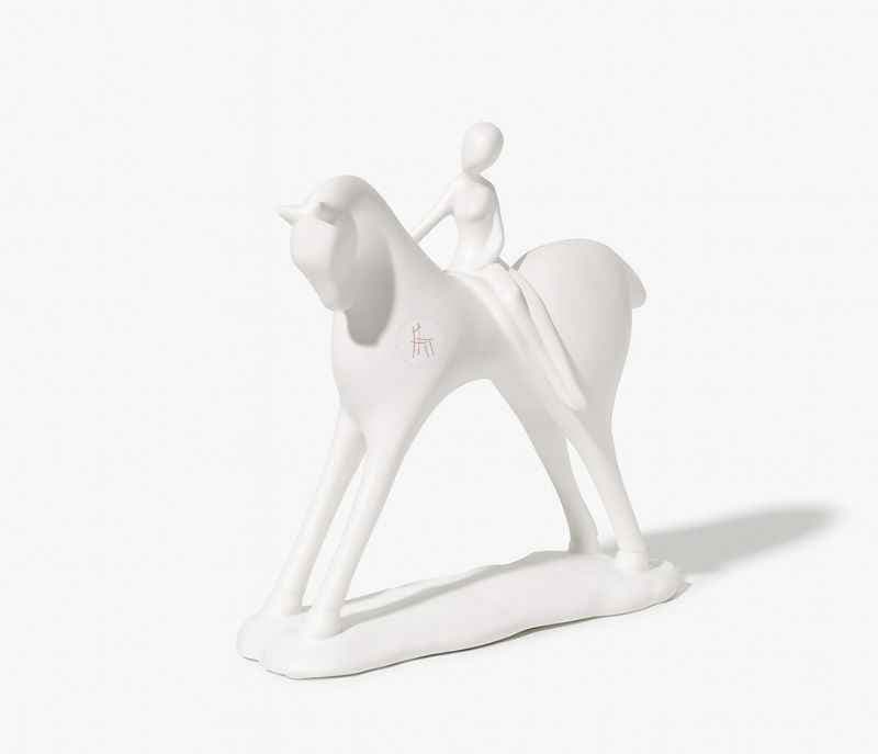 Image 3 for U-RA-213 Lady on Horse Statue Figurine | Home Decor