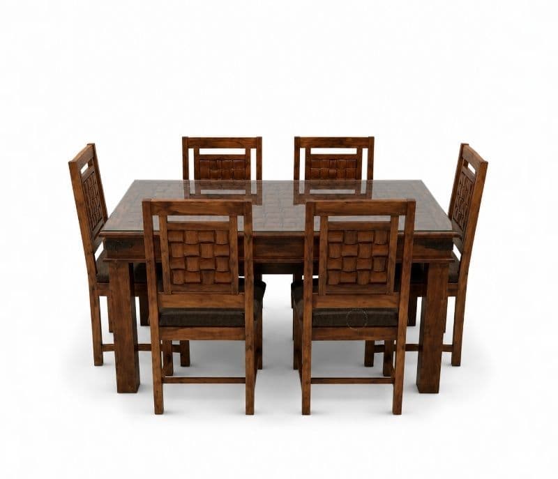 Image 2 for Nivaar Solid Sheesham Wood Dining Set (SCV_PKU)